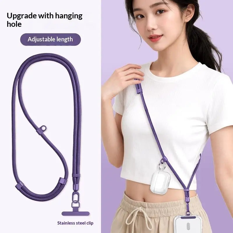 Adjustable Neck Phone Lanyard – Anti-Drop 360° Rotation Crossbody Phone Neck Lanyard Babs A5