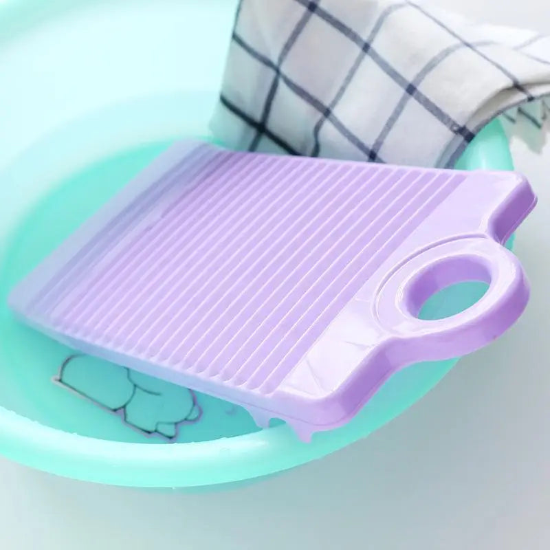 Mini Plastic Washboard for Kids' Clothes – Compact Laundry Tool Laundry Washboard Babs