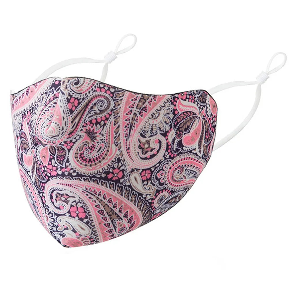 Cute Print Washable Face Mask – Unisex Cotton Outdoor Mask Printed Face Mask Babs F
