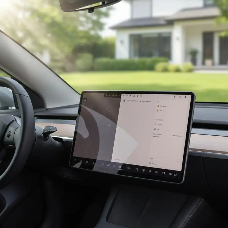 HD Tempered Glass Screen Protector – Tesla Model Y 2026 Juniper Car Screen Protector Babs