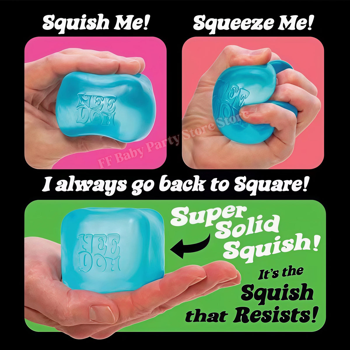 Needoh Nice Cube Sensory Fidget Blocks – Gift for Kids & Adults Sensory Fidget Toy Babs