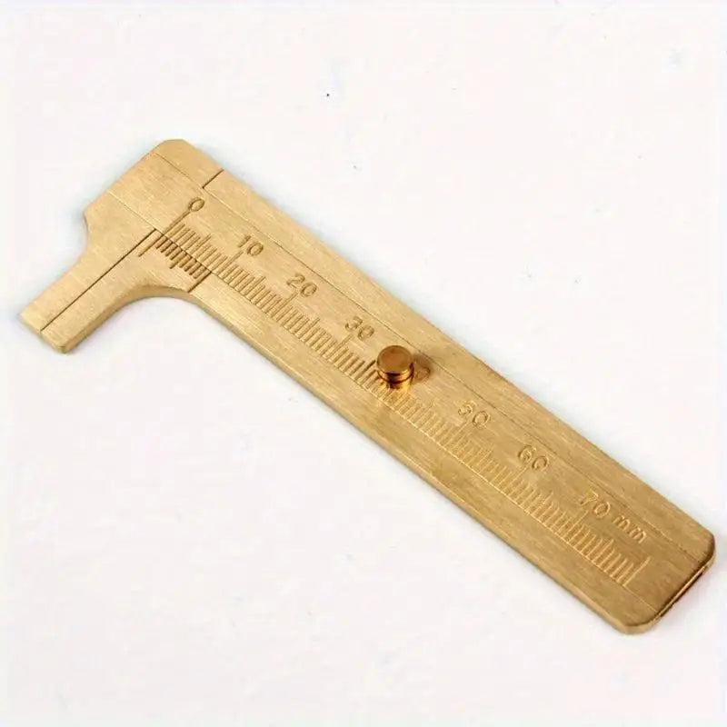 Mini Brass Vernier Caliper – Dual Scale Precision Measuring Tool Vernier Caliper Babs