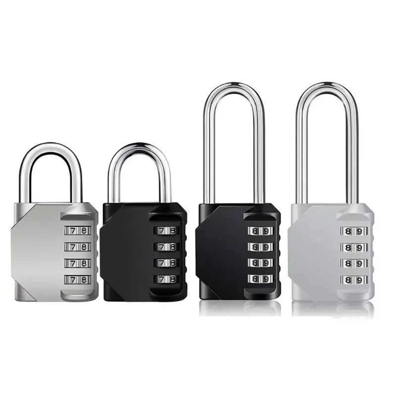 4-Digit Combination Padlock – Waterproof Long Shackle Lock Combination Padlock Babs