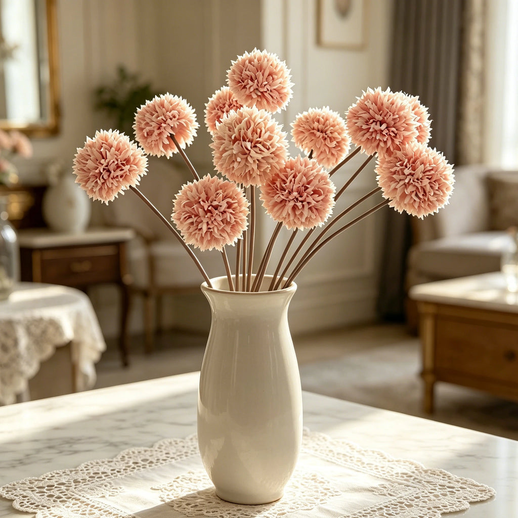 Silk Chrysanthemum Artificial Flower Bouquet – Wedding & Home Artificial Flower Bouquet Babs