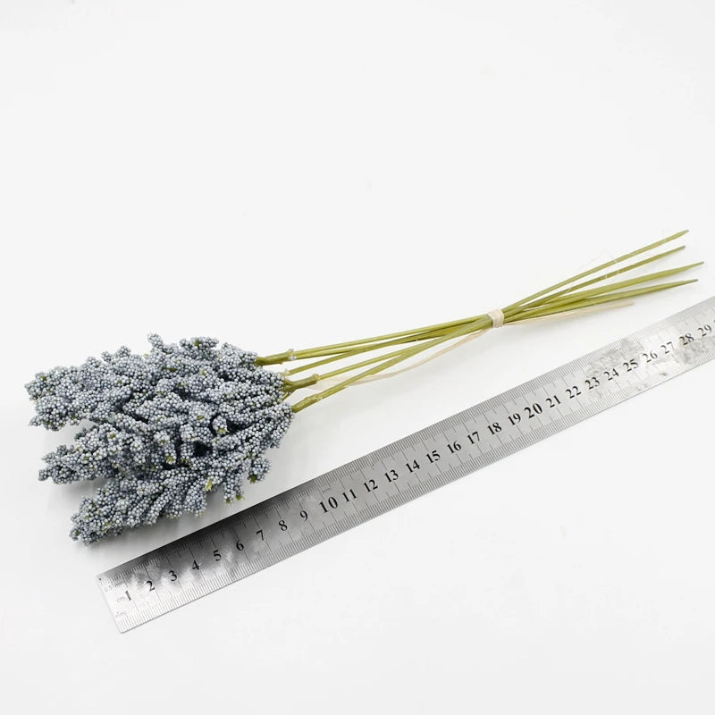 Artificial Rice Ears Lavender Spikes – 6pc Botanical Décor Stems Artificial Flower Stems Babs