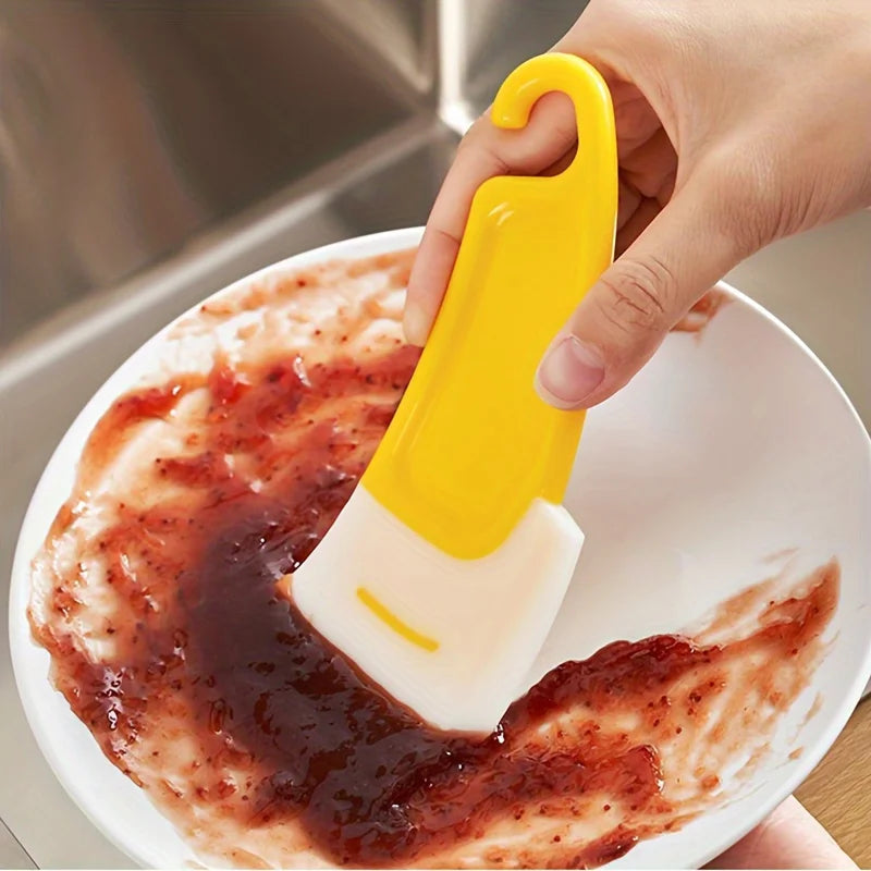 Silicone Pan Scraper Spatula – Heat-Resistant Kitchen Tool Silicone Pan Scraper Babs