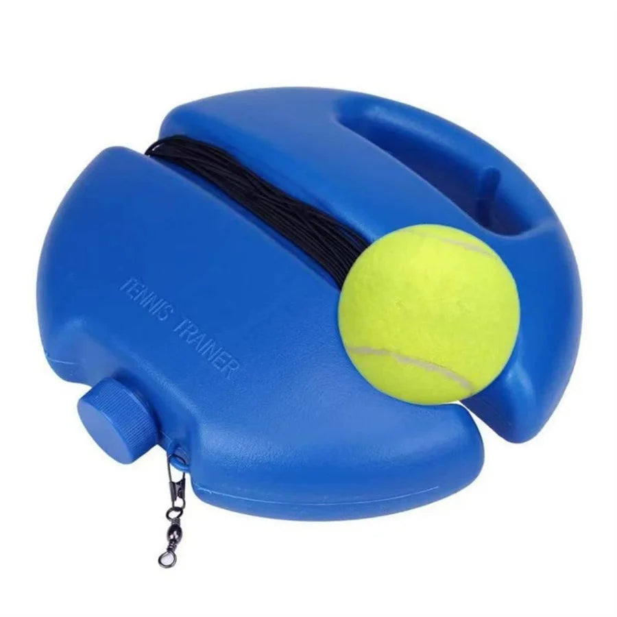 Solo Tennis Trainer with Elastic Rope – Home Practice Device Tennis Training Device Babs blue