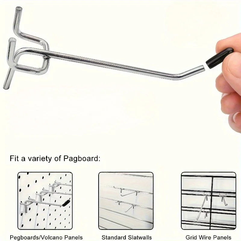 30-Pc Pegboard Hook Kit – Garage & Kitchen Tool Organizer Pegboard Hook Kit Babs