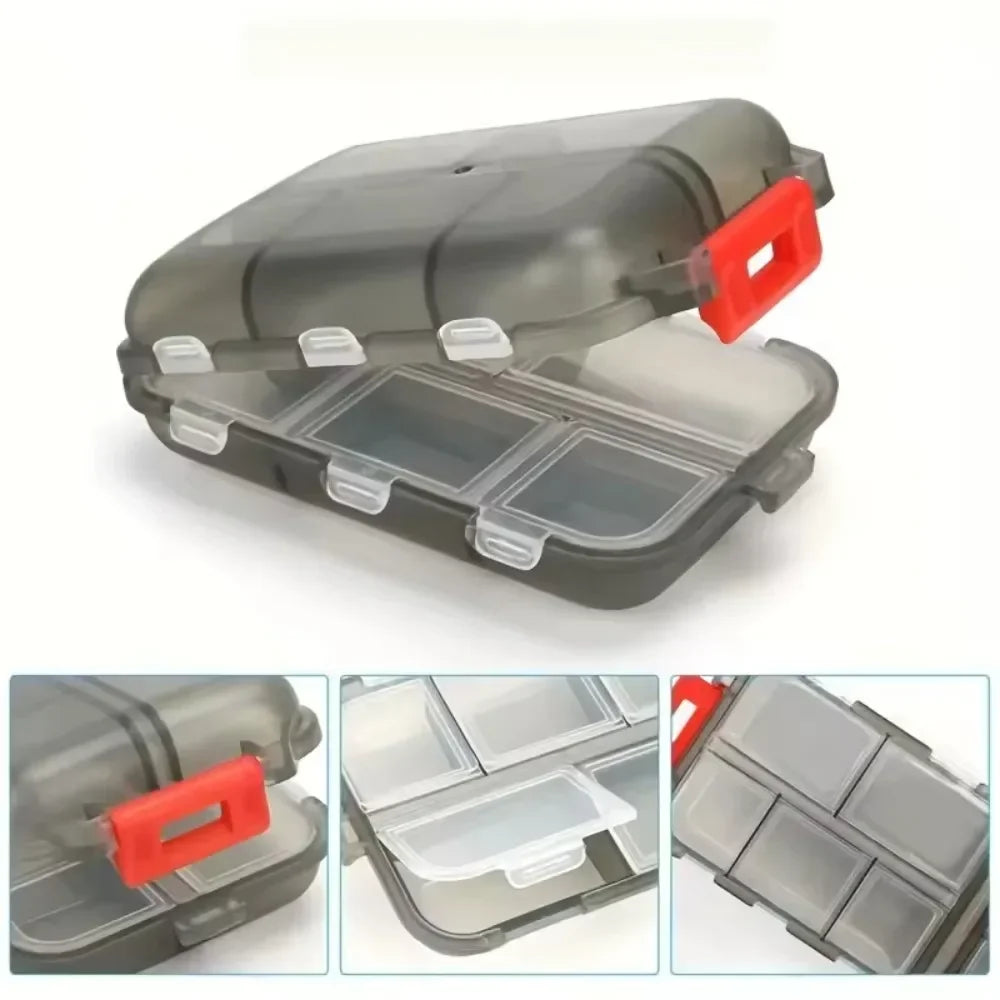 10-Compartment Portable Travel Pill Organizer & Daily Case Pill Organizer Case Babs