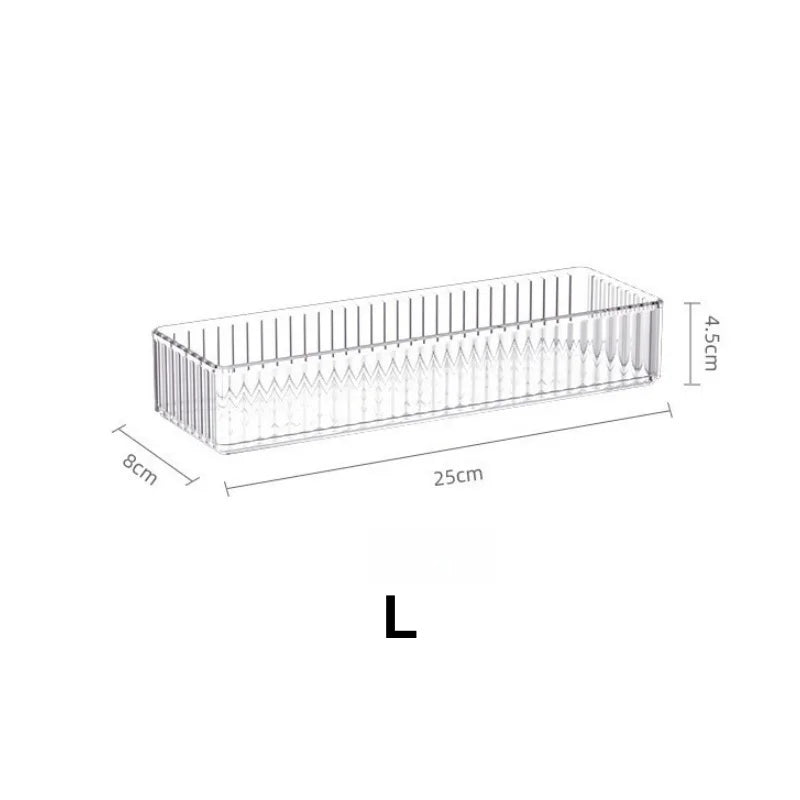 Stackable Clear Acrylic Drawer Organizer Trays – 4 Sizes Drawer Organizer Trays Babs L