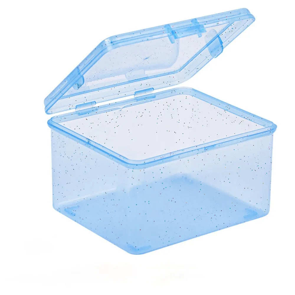 Transparent Flip Storage Box – Cards, Jewelry & Desk Organizer Flip Storage Box Babs Blue