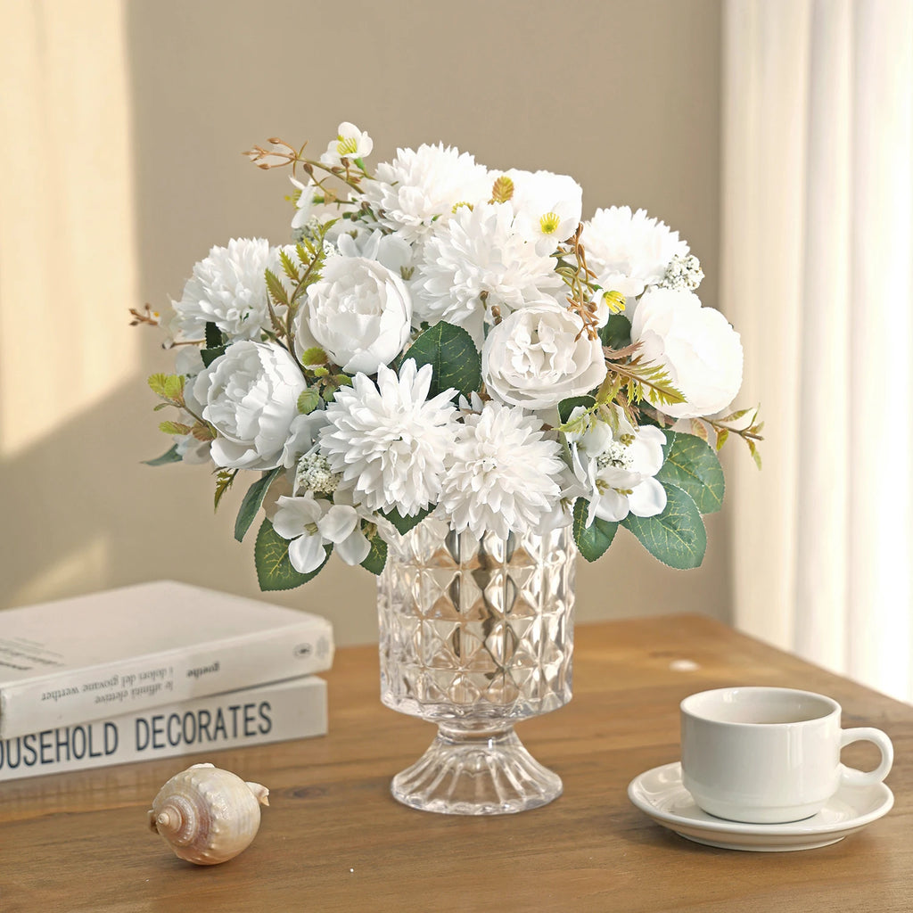 Artificial Silk Chrysanthemum Rose Flowers – Wedding & Home Décor Artificial Silk Flowers Babs