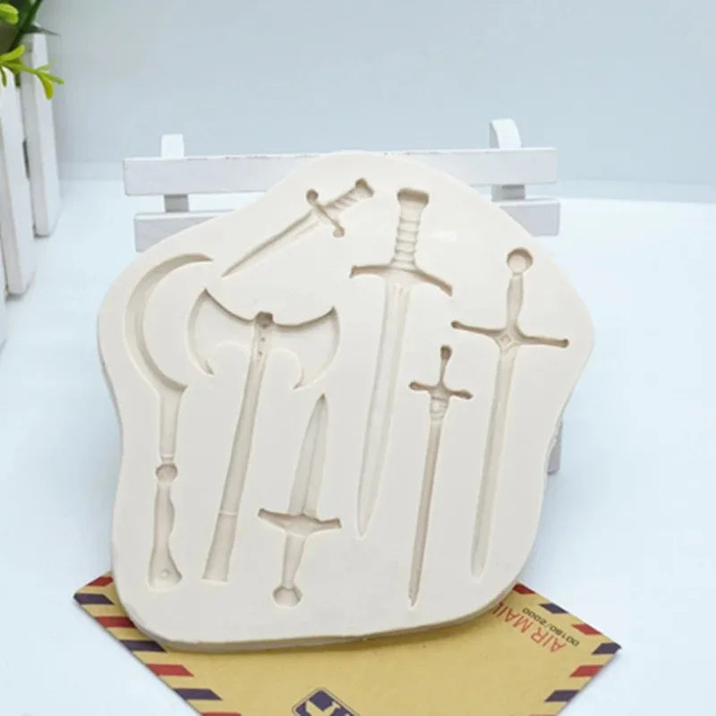 Knight Sword Silicone Cake Mold – Fondant Chocolate Decorating Silicone Cake Mold Babs