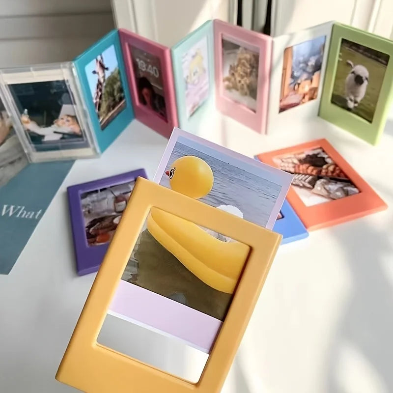6pcs Magnetic Photo Frames for Polaroid & Instax 3" Prints Magnetic Photo Frame Babs random color6pcs