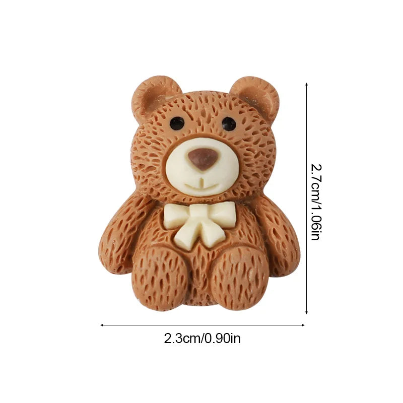 Cartoon Bear Resin Cabochon Flatbacks – DIY Craft Embellishments Craft Embellishments Babs