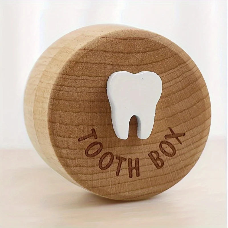 Tooth Fairy Keepsake Box – 3D Carved Wooden Tooth Holder Keepsake Box Babs 1pc