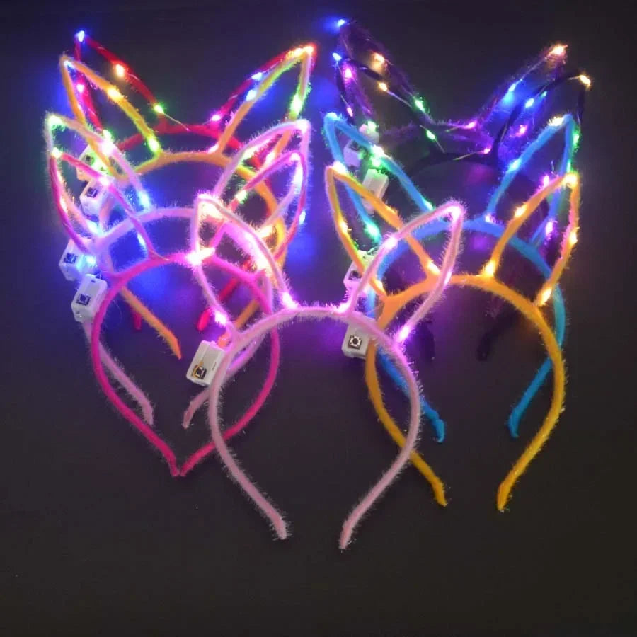 LED Light-Up Princess Tutu Skirt & Bunny Headband Set LED Costume Set Babs
