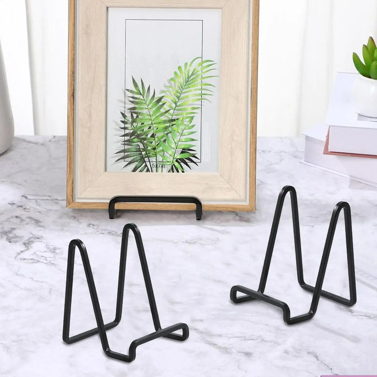 Metal Plate Display Stand – Picture Easel & Photo Holder Plate Display Stand Babs