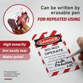 Do Not Operate Lockout Tagout Tags with Ties – 50-Piece Set Lockout Tagout Tags Babs As Shown