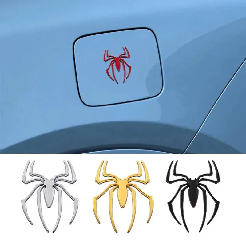 3D Metal Spider Chrome Car Badge Emblem Decal Sticker Car Emblem Decal Babs