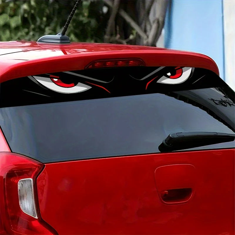 Angry Eyes Cartoon Car Window Decals – Stylish Auto Stickers Car Window Decal Babs
