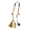 Handmade Bodhi Bead Car Pendant – Vintage Enamel Lucky Ornament Car Hanging Ornament Babs A