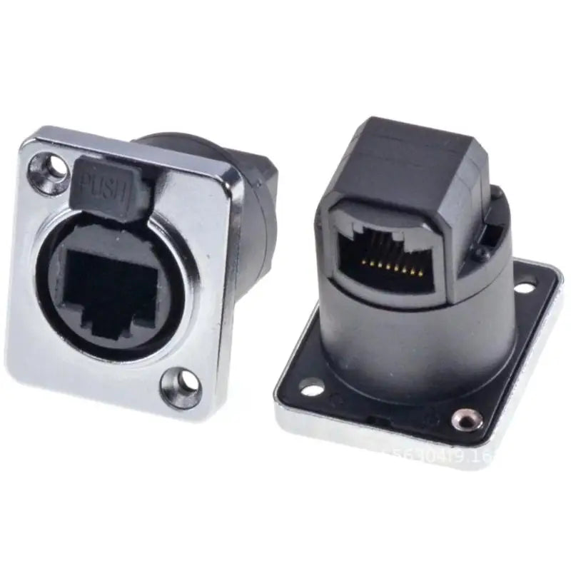 Waterproof RJ45 Panel Mount Connector NE8FDP 8P8C D-Type Network Connector Babs A4