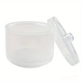 Nail Drill Bit Sterilizing & Cleaning Box with Filter Layer Nail Tool Sterilizer Babs white