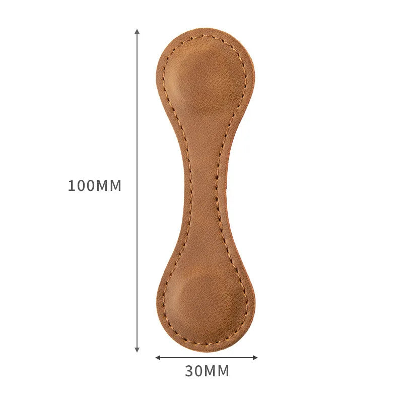 Vintage PU Leather Magnetic Bookmark – Handmade Double-Sided Decorative Bookmark Babs