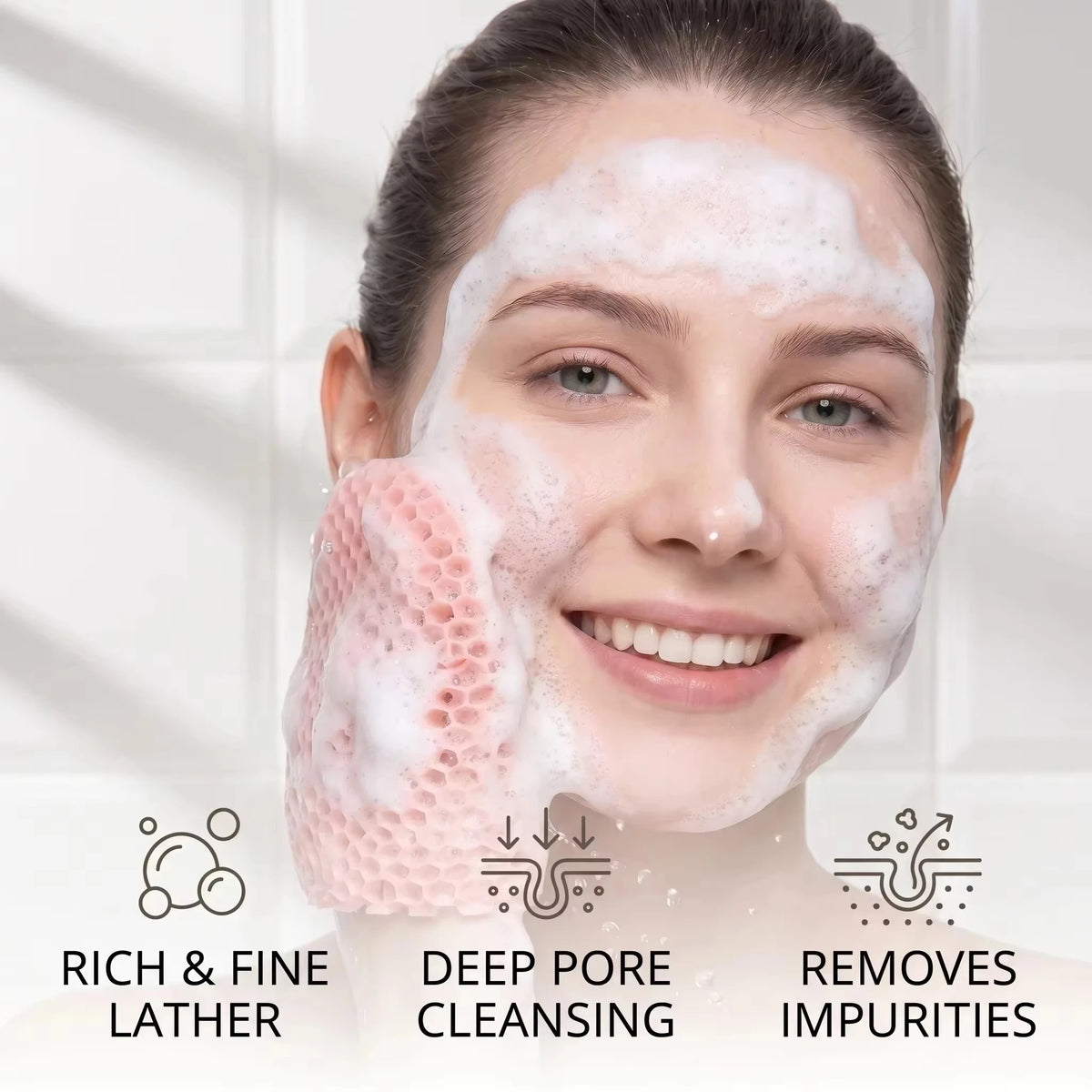Honeycomb Exfoliating Shower Finger Caps | Multi-Color, Safe Exfoliating Finger Caps Babs