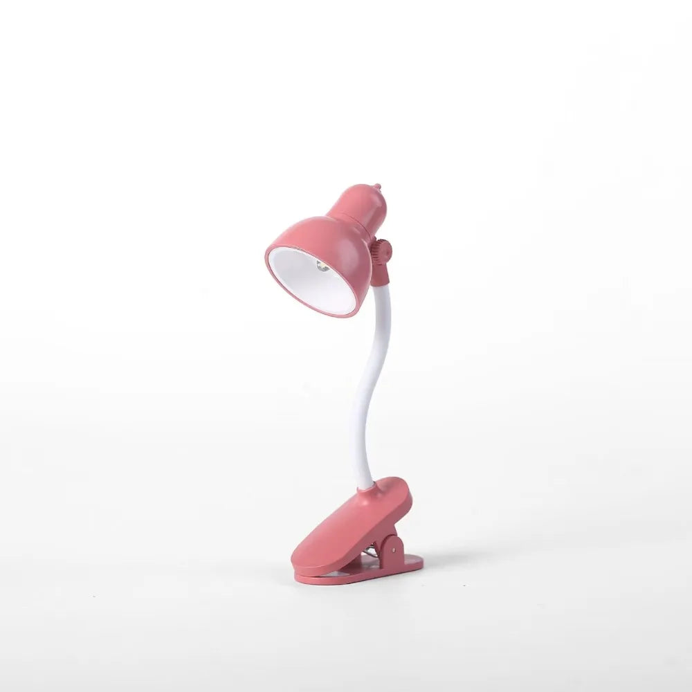 Mini LED Clip-On Book Light – Portable Bookmark Reading Lamp Clip-On Reading Lamp Babs Rose red