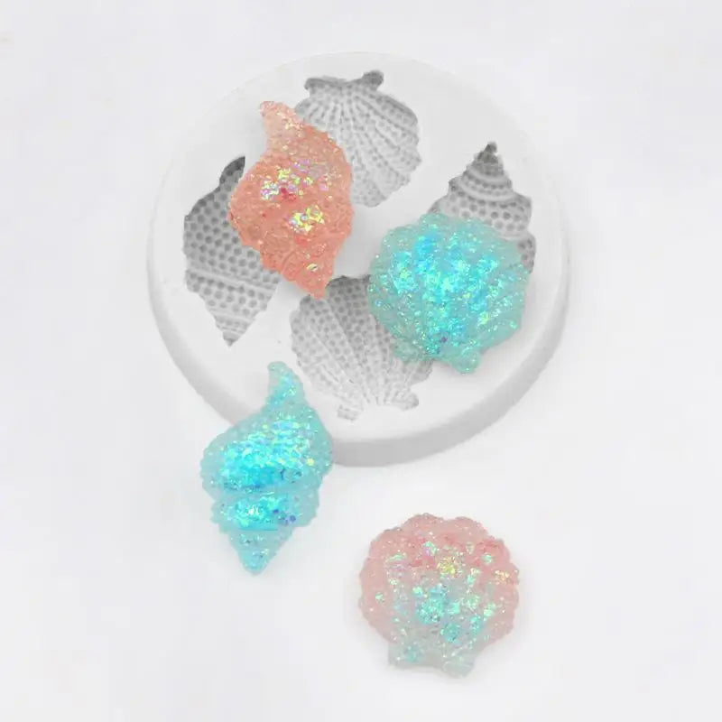 Shell Conch Silicone Mold for Fondant & Resin DIY Crafts Silicone Craft Mold Babs