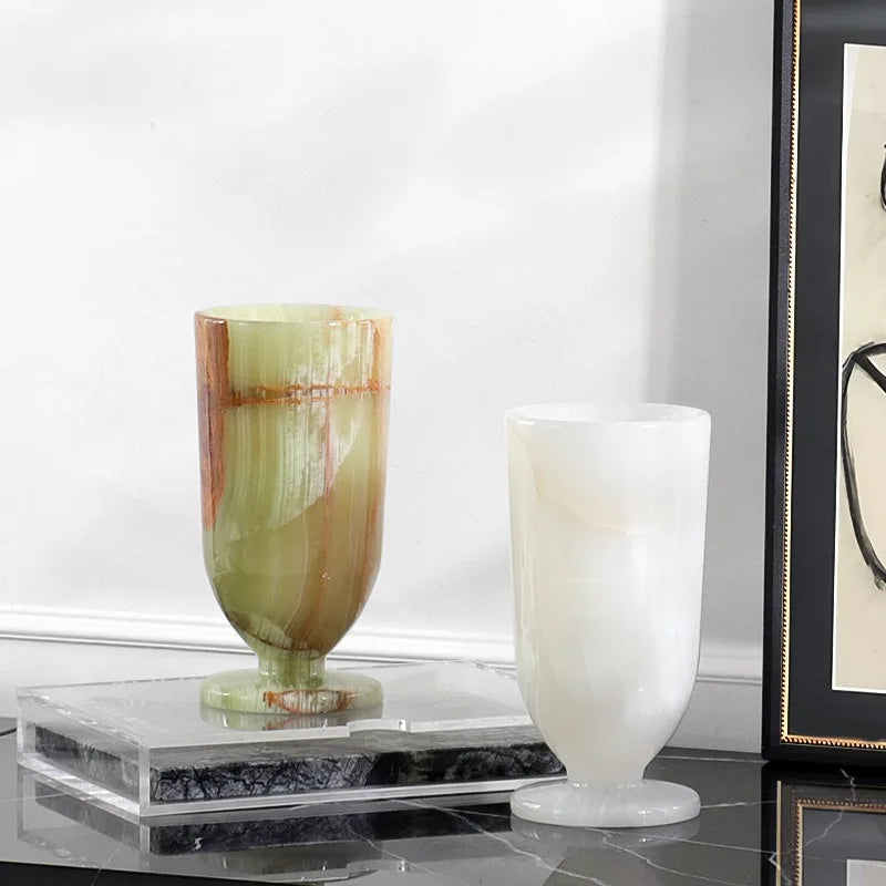 Luxury Marble Vase – Modern Decorative Flower Vase for Home Decorative Marble Vase Babs