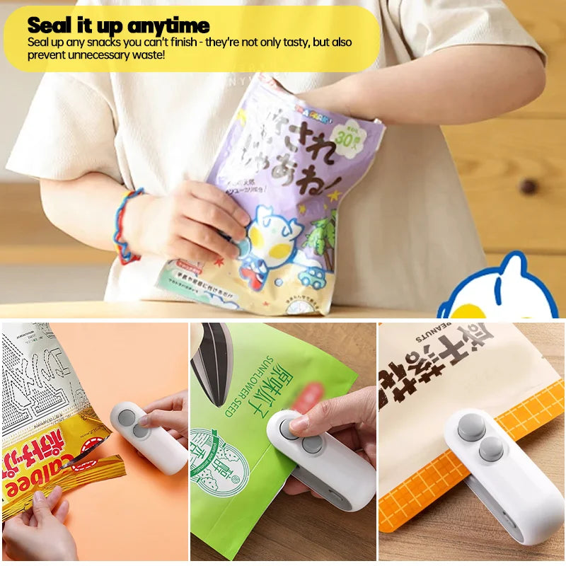 Mini 2-in-1 Rechargeable Bag Sealer & Cutter | USB-C Bag Sealer Babs