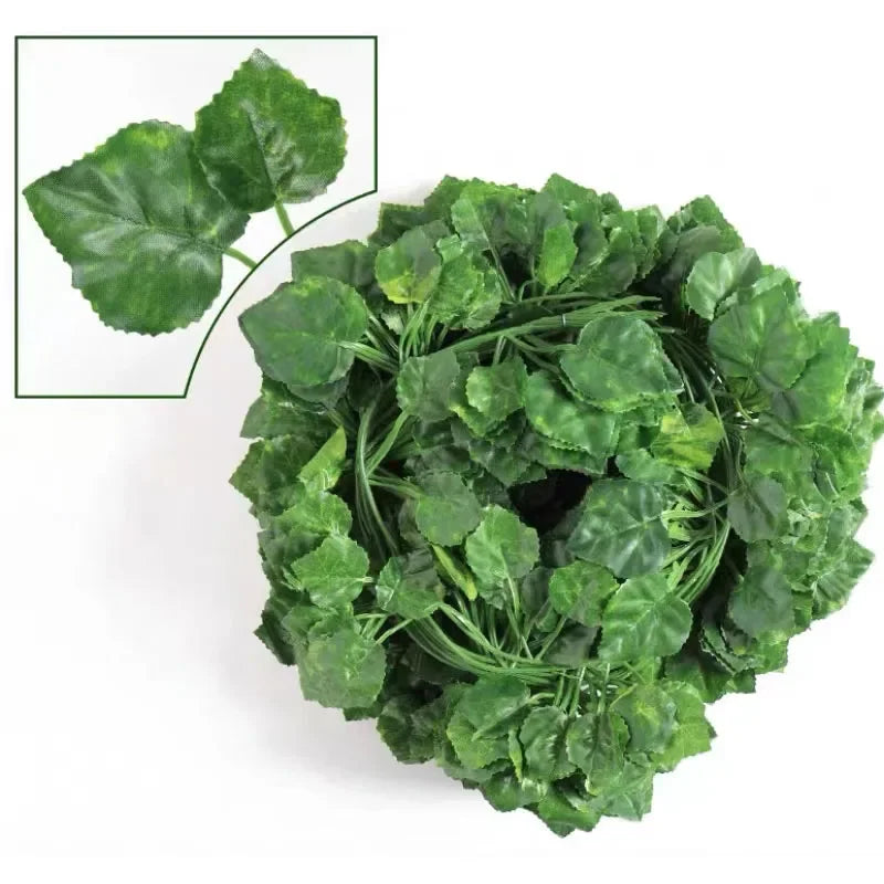Artificial Ivy Vine Hanging Garland 30pcs – Fake Plant Decor Artificial Ivy Garland Babs Grapes 100M (50 String)