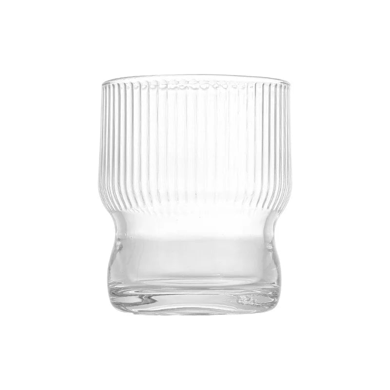 Hammered Glass Cup – Stylish Luxury Drinkware for Home Glass Tumbler Babs