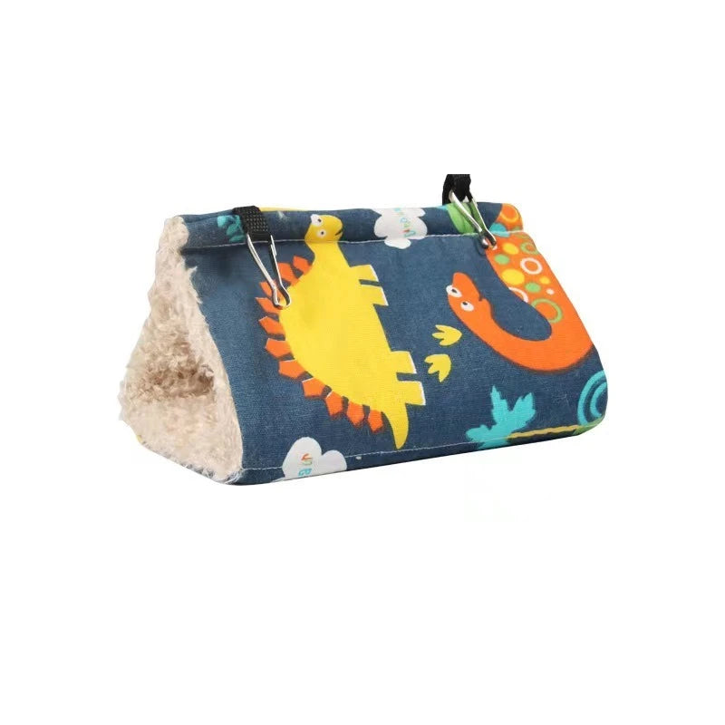 Parrot Cotton Nest – Warm Triangle Hanging Bird Hammock Bird Nest Hammock Babs