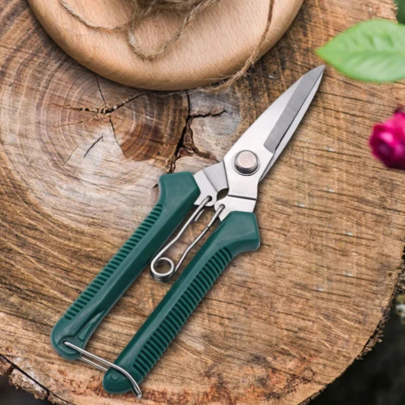 Stainless Steel Pruning Shears – Non-Slip Bonsai Garden Scissors Pruning Shears Babs