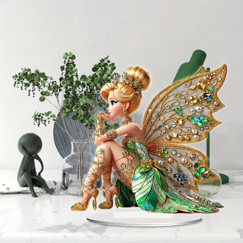 Acrylic Fairy Elf Princess DIY Figurine – Home Décor Ornament DIY Figurine Ornament Babs