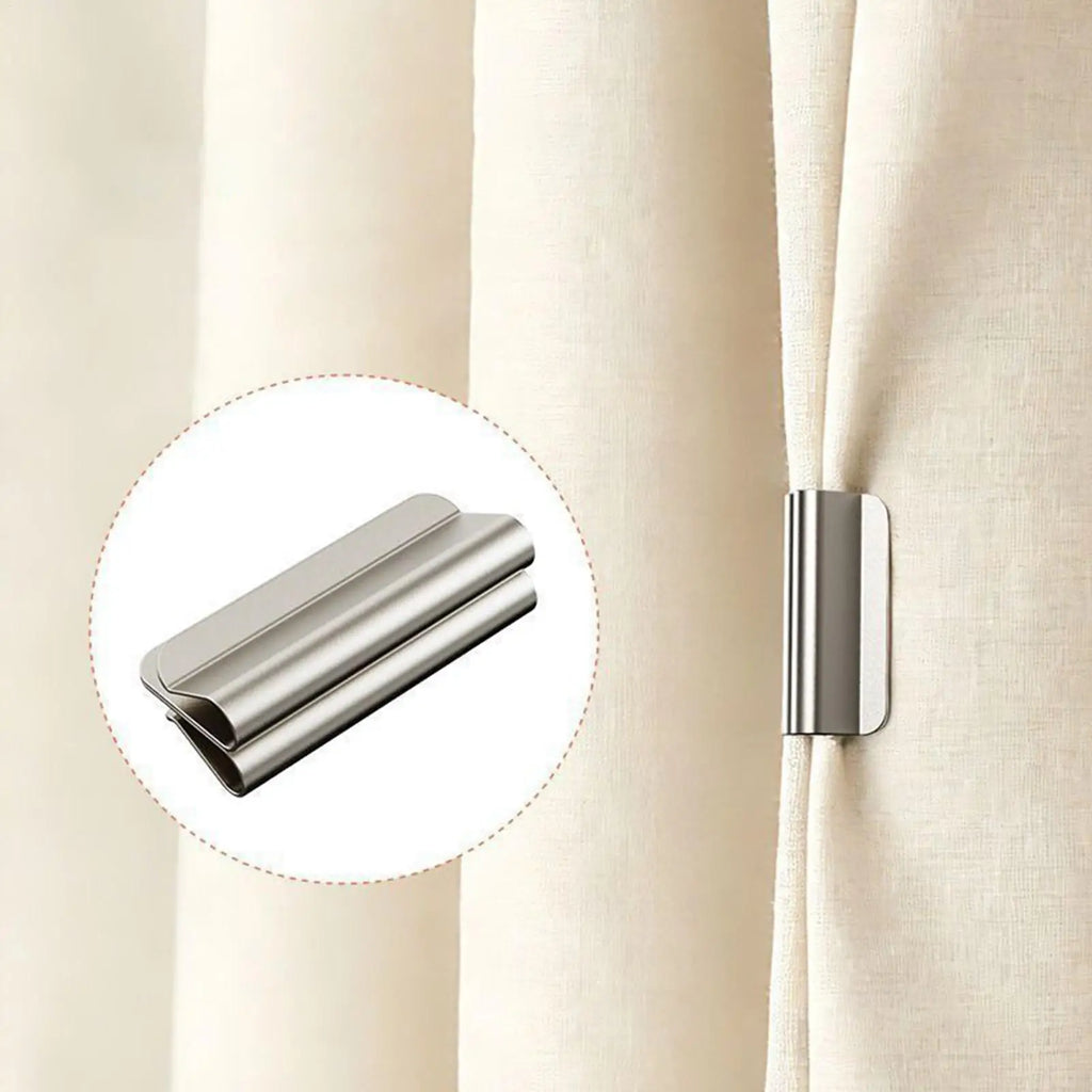 Magnetic Curtain Clips – Drill-Free Fasteners, 10 Pairs Curtain Magnetic Clips Babs