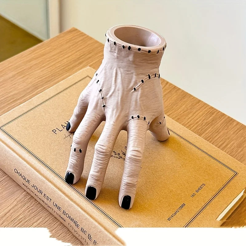 Frankenstein's Hand Pen Holder | Halloween Desk Organizer Novelty Pen Holder Babs Terror Hand