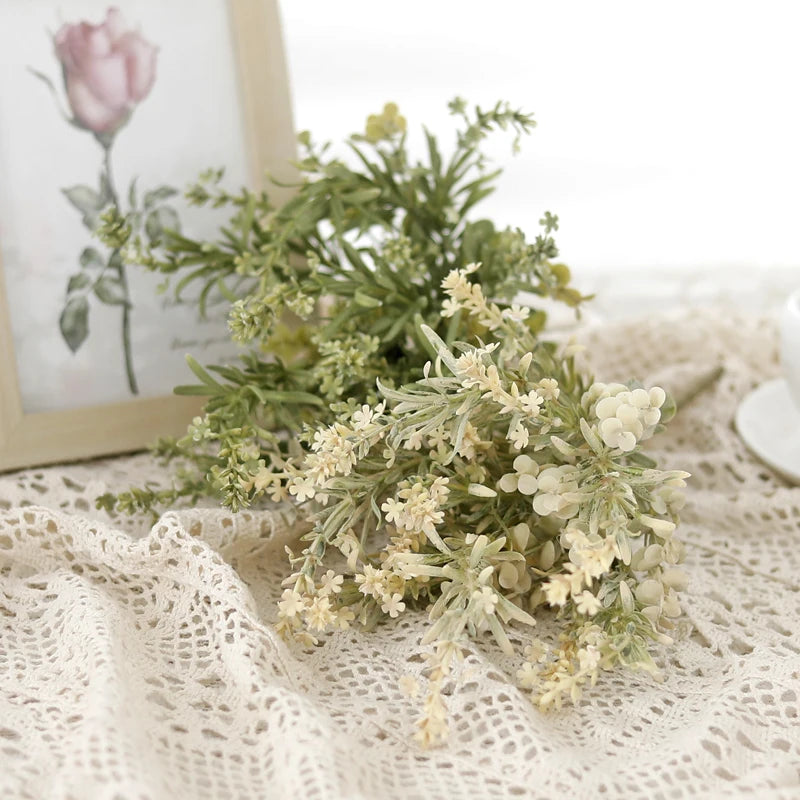 Eucalyptus Baby's Breath Artificial Stems – DIY Floral Decor Artificial Flower Stems Babs