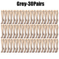 Women's Ultra-Thin Seamless Sheer Stockings | Korean Style Sheer Stockings Babs Grey-30Pairs One Size