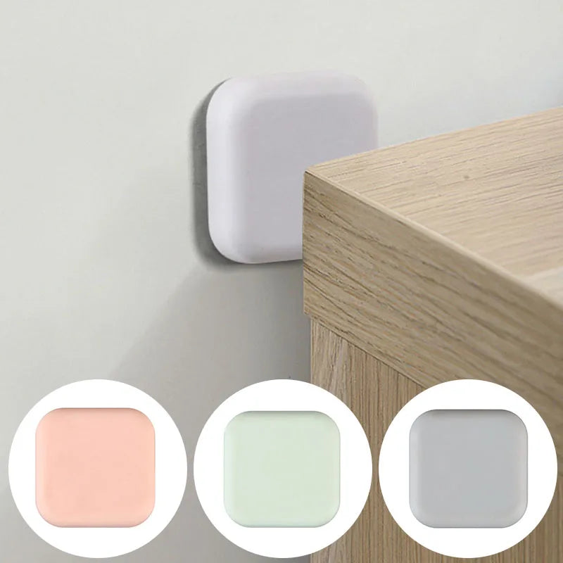 5-Pack Silicone Door Handle Bumpers – Self-Adhesive Wall Protectors Door Bumper Pads Babs