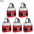 5-20Pcs Santa Claus Non-Woven Christmas Gift Bags with Handle Christmas Gift Bags Babs 5pcs 23x21.5x11cm