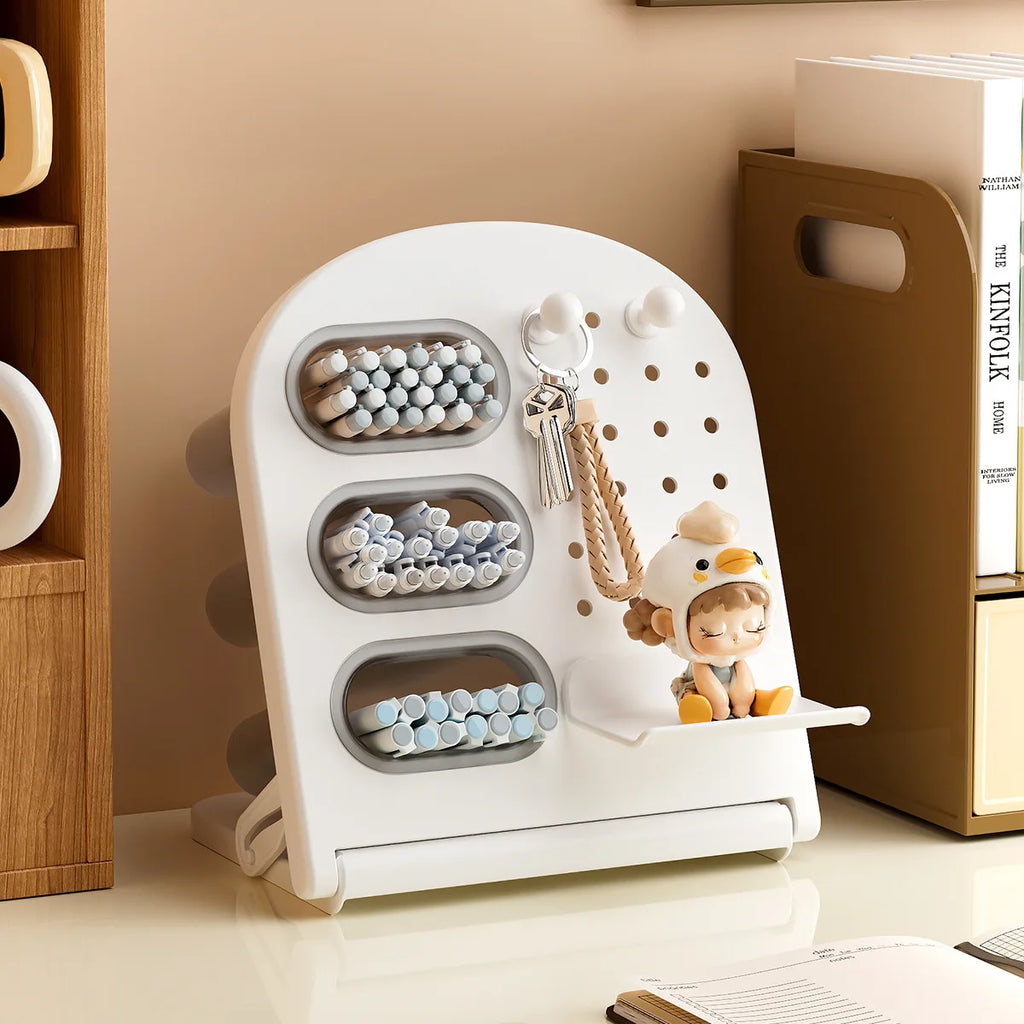 Desktop Organizer Rack – Pen Holder & Cosmetic Brush Storage Desktop Organizer Rack Babs