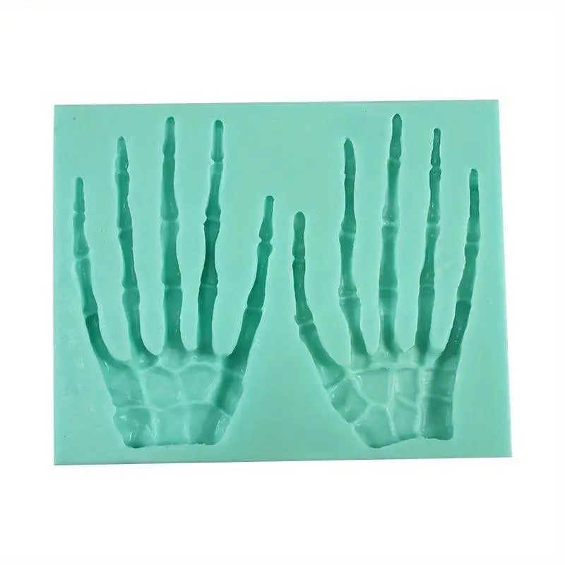 Skull Hand Halloween Silicone Mold – Fondant & Chocolate Silicone Baking Mold Babs