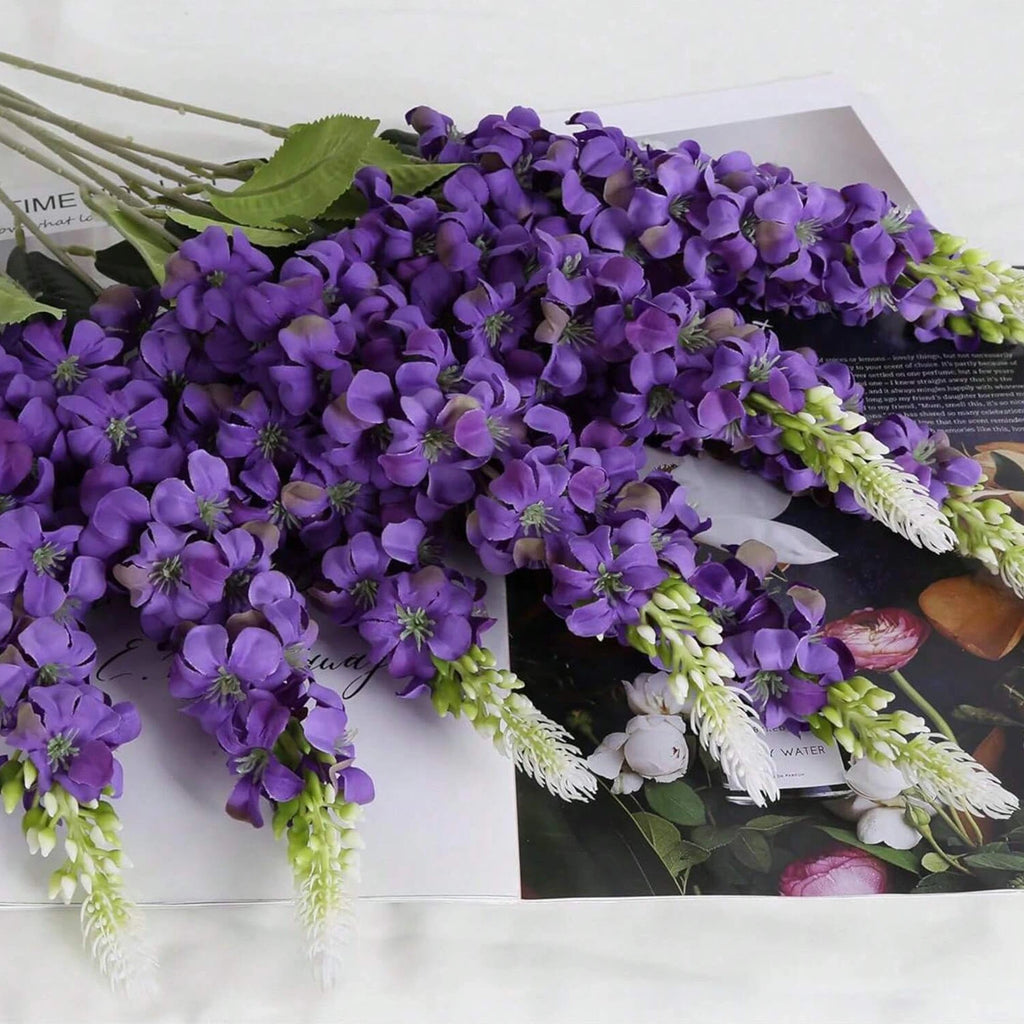 Silk Hyacinth Artificial Flowers – Wedding & Home Décor Bouquet Artificial Silk Flowers Babs