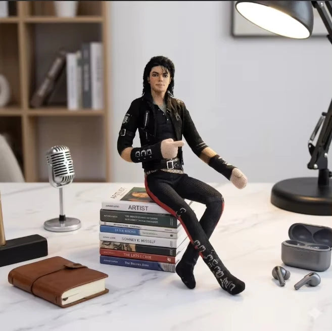 MJ Pop King Plush Figure Doll – Movable Joints & Room Decor Plush Figure Doll Babs