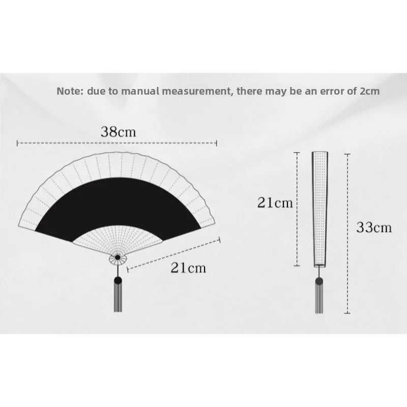 Chinese Style Folding Fan – Bamboo & Cloth Vintage Hand Fan Decorative Folding Fan Babs